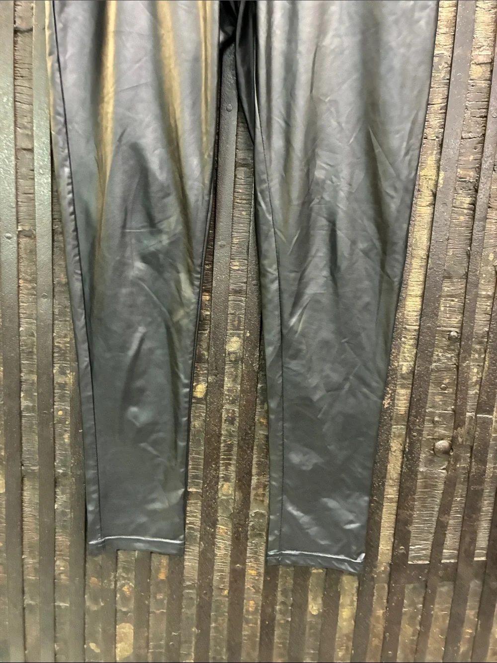 Primark Black Faux Leather Skinny Leggings - Picture 3 of 6
